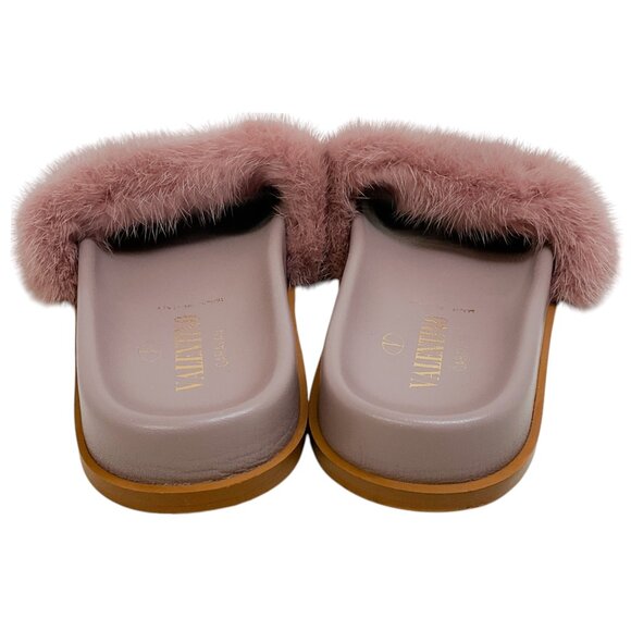 Valentino Mauve Mink Rockstud Slides - Picture 5 of 6